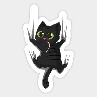 Clingy Kitty Sticker